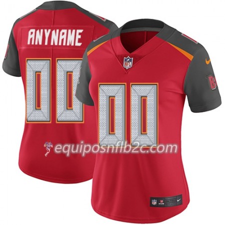 Camiseta Mujer NFL Tampa Bay Buccaneers Personalizar Rojo 